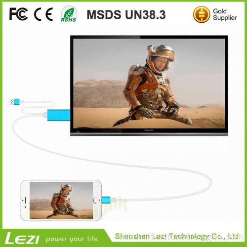 type-c digital av multiport adapter smart phone to HD TV cable with CE certificateIOS to MHL 1080P HDTV Cable